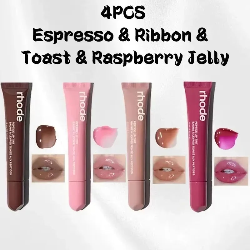 New Lip Balm Phone Case Lip Gloss Long-Lasting Moisturizing Liquid Lipstick Toast Espresso Raspberry Jelly Transparent Lip Glaze