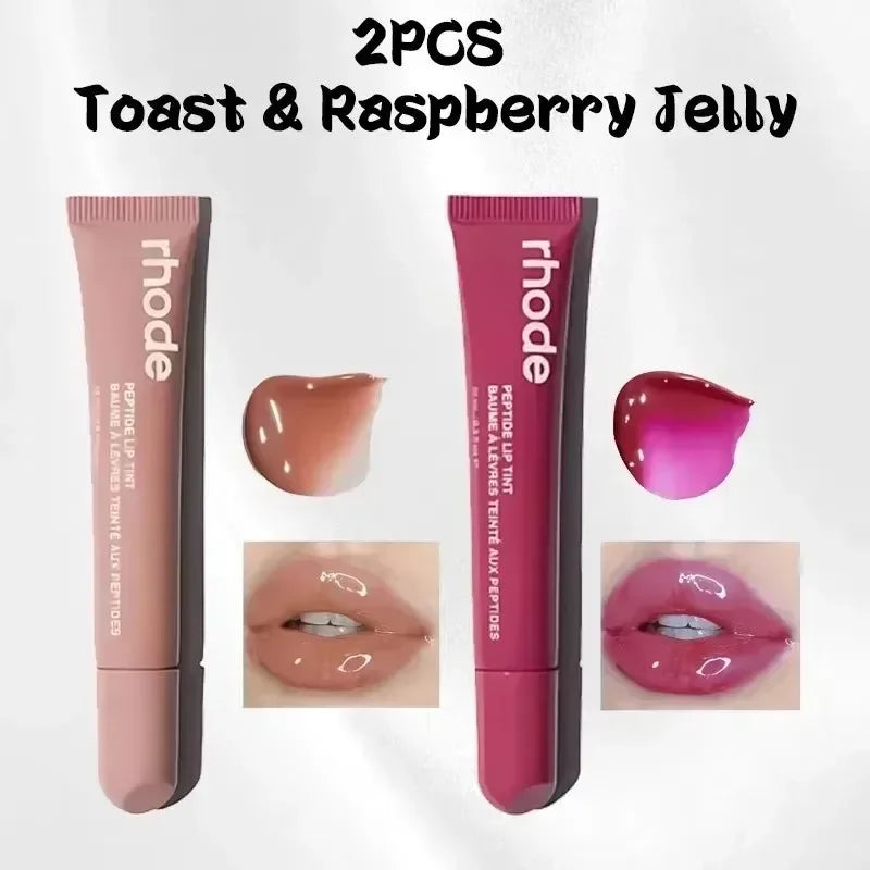 New Lip Balm Phone Case Lip Gloss Long-Lasting Moisturizing Liquid Lipstick Toast Espresso Raspberry Jelly Transparent Lip Glaze