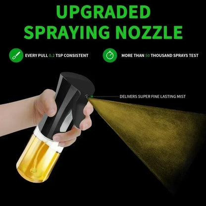 200Ml / 300Ml Multipurpose Oil Spray Bottle for Cooking and Grilling with Dropper Bottle Glass Sprayer Dispenser