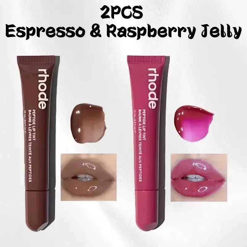 New Lip Balm Phone Case Lip Gloss Long-Lasting Moisturizing Liquid Lipstick Toast Espresso Raspberry Jelly Transparent Lip Glaze