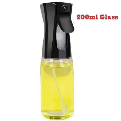 200Ml / 300Ml Multipurpose Oil Spray Bottle for Cooking and Grilling with Dropper Bottle Glass Sprayer Dispenser