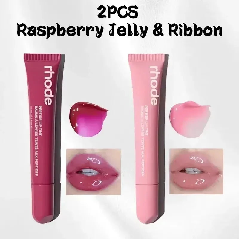 New Lip Balm Phone Case Lip Gloss Long-Lasting Moisturizing Liquid Lipstick Toast Espresso Raspberry Jelly Transparent Lip Glaze